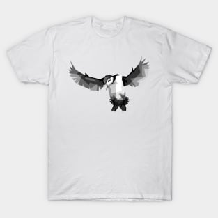 bird of the fly wpap grayscale T-Shirt